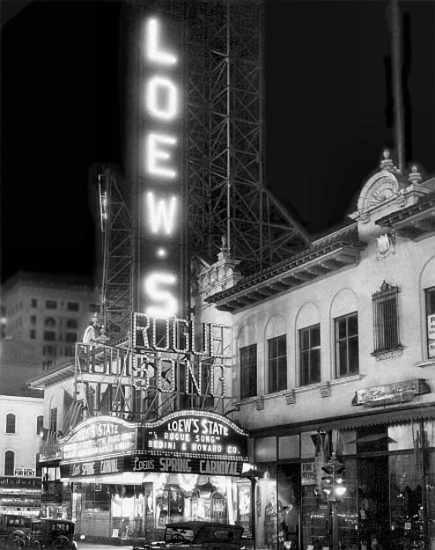 Loew's State theatre, New Orleans, in 1930.  Catch 'The Rogue Song' before it becomes a lost film