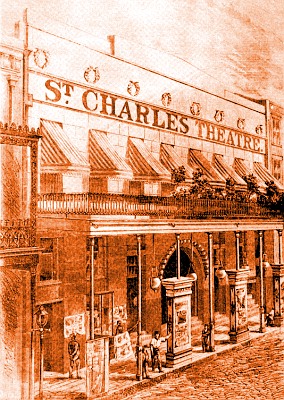 The St. Charles Theatre in 1873