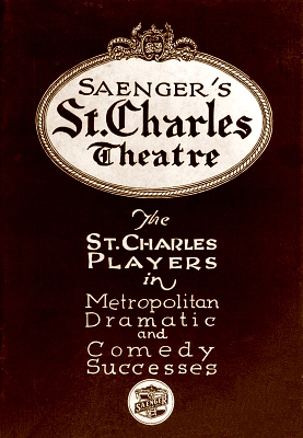 Theatrical program for Saenger's St. Charles Theatre